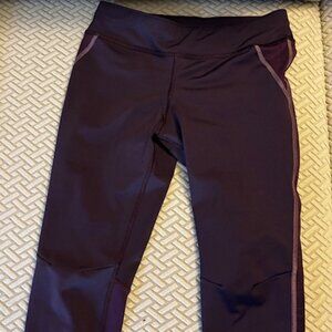 Oiselle Purple Running Tights 3/4